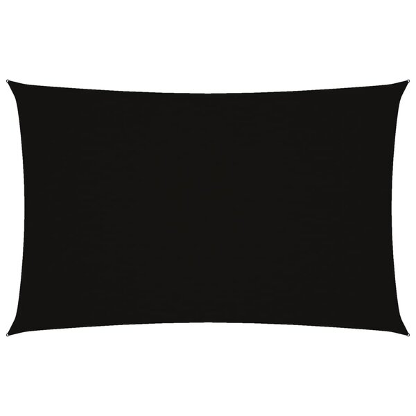 vidaXL Voile de parasol tissu oxford rectangulaire 4x7 m noir