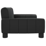 vidaXL Canapé pour enfants noir 70x45x30 cm similicuir
