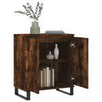 vidaXL Buffet Chêne fumé 60x35x70 cm Bois d'ingénierie