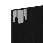 vidaXL Unité de vanité chêne noir Chêne noir Bois Taille moyenne Miroir