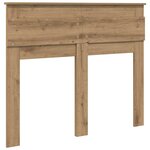 vidaXL Tête de lit Chêne artisanal 120 cm Bois d'ingénierie