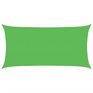 vidaXL Voile d'ombrage 160 g/m² rectangulaire vert clair 2x3 5 m PEHD
