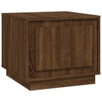 vidaXL Table basse chêne marron 51x50x44 cm bois d'ingénierie