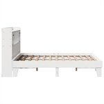 vidaXL Cadre de lit sans matelas blanc 140x190 cm bois de pin massif