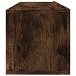 vidaXL Armoire murale TV Chêne fumé 100x30x30 cm Bois d'ingénierie