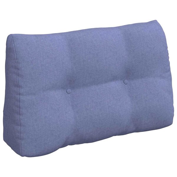 vidaXL Coussin de Dos Bleu denim 80 x 24 x 50 cm tissu