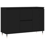 vidaXL Buffet noir 101 5x35x70 cm bois d’ingénierie