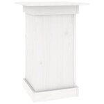 vidaXL Support à fleurs Blanc 40x40x60 cm Bois de pin solide