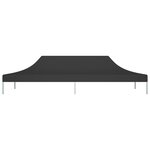 vidaXL Toit de tente de réception 6x3 m Noir 270 g/m²