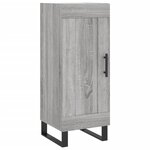 vidaXL Buffet haut Sonoma gris 34 5x34x180 cm Bois d'ingénierie