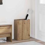 vidaXL Porte-parapluie avec stockage Chêne artisanal 40 x 20 x 55 5 cm