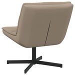 vidaXL Chaise pivotante Cappuccino 63 x 75 x 76 cm PU