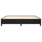 vidaXL Cadre de lit sans matelas noir 200x200 cm velours