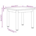 vidaXL Table basse Chêne artisan 40 x 40 x 36 cm Bois d'ingénierie
