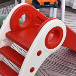 Toboggan enfant pliable 3 à 6 ans usage intérieur extérieur dim. 120l x 50l x 56h cm hdpe rouge