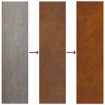 vidaXL Cache-pot de jardin Rouillé 50 x 32 x 40 cm Acier corten
