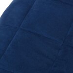 vidaXL Couverture lestée Bleu 200x200 cm 9 kg Tissu