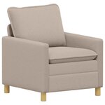 vidaXL Canapé Gris clair 76 x 81 x 87 5 cm Tissu