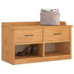 vidaXL Banc de couloir SANDNES 87x40x50 cm bois de pin massif