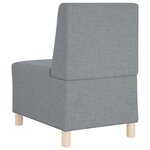 vidaXL Unité de Sofa Modulaire Sans Accoudoirs 3 Pièces Gris clair