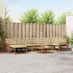 vidaXL Ensemble de canapés d'extérieur 22 Pièces Naturel et Beige
