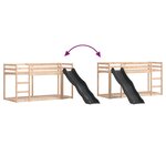 vidaXL Lit superposé avec toboggan et échelle 90x200cm bois pin massif