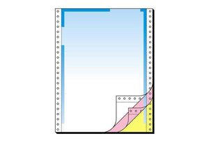 Papier de communication en continu  couleur dégradée rouge/jaune  A4  3 ex SIGEL