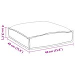 vidaXL Coussins de palette pour siège 2 Pièces Gris 40x40x8 cm Tissu Oxford
