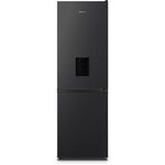 Réfrigérateur combiné hisense - 304l (207l + 97l) - froid ventilé -  l59.5cm x h186cm - noir