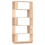 vidaXL Bibliothèque/Séparateur de pièce 80x25x163 5 cm Pin solide