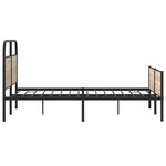 vidaXL Cadre de lit sans matelas 135x190 cm chêne sonoma