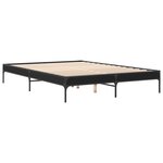 vidaXL Cadre de lit sans matelas noir 140x200 cm