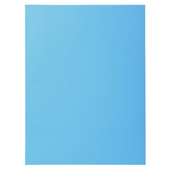 Paquet De 50 Chemises 2 Rabats Super 210 - 24x32cm - Bleu Clair - X 5 - Exacompta