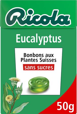 Ricola Bonbons eucalyptus s/sucres