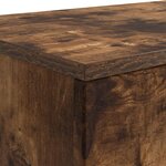 vidaXL Table basse Chêne fumé 102 x 35 x 75 cm Bois d'ingénierie