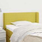 vidaXL Tête de lit avec oreilles Vert 83x16x78/88 cm Tissu