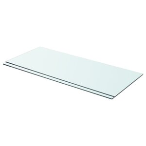 vidaXL Panneaux d'étagère 2 Pièces Verre Transparent 70 x 30 cm