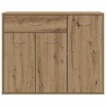 vidaXL Buffet chêne artisanal 88x30x70 cm bois d'ingénierie