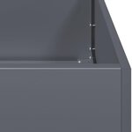 vidaXL Jardinière anthracite 100x100x40 cm acier