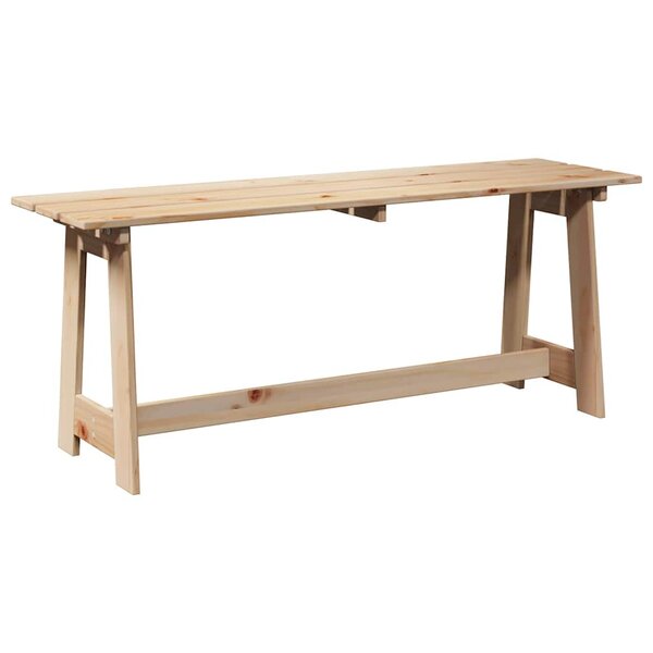 vidaXL Banc extérieur Naturel 119 x 47 x 35 cm Bois de pin massif