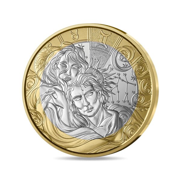 Signes astros - Gémeaux Monnaie de 5€ métal commun