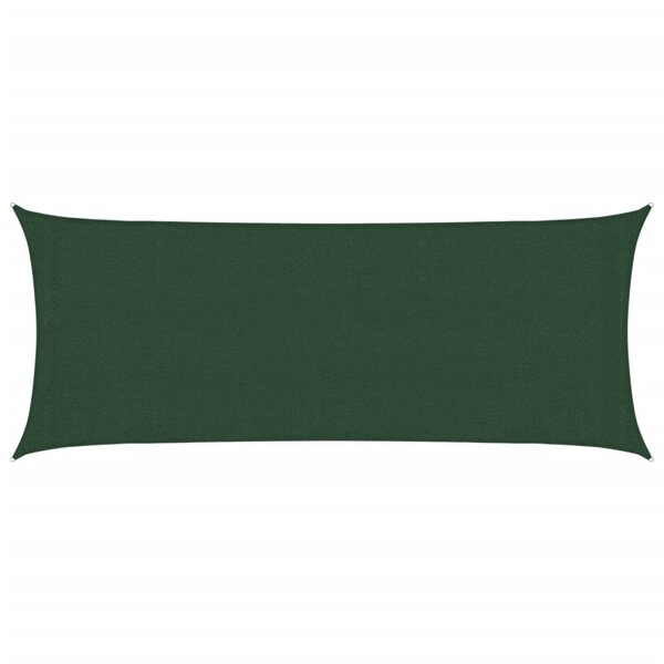 vidaXL Voile d'ombrage 160 g/m² Vert foncé 2x4 5 m PEHD