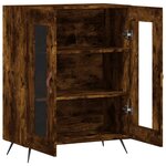 vidaXL Buffet chêne fumé 69 5x34x90 cm bois d'ingénierie