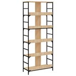 vidaXL Bibliothèque chêne sonoma 78 5x33x188 5 cm bois d'ingénierie