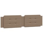 vidaXL Coussin de tête de lit cappuccino 200 cm similicuir