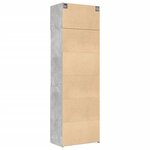 vidaXL Armoire de rangement gris béton 70x42 5x225cm bois d'ingénierie