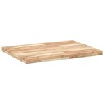 vidaXL Dessus de table rectangulaire 80x60x4 cm bois massif d'acacia