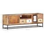 vidaXL Meuble TV 120 x 30 x 40 cm Bois de récupération massif