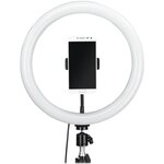 Hama anneau lumineux led + trépied 30 cm - spotlight steady 120 – ringlight smartphone et tablette (00004643)