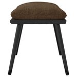 vidaXL Repose-pied Marron 45x29 5x35 cm Tissu et similicuir